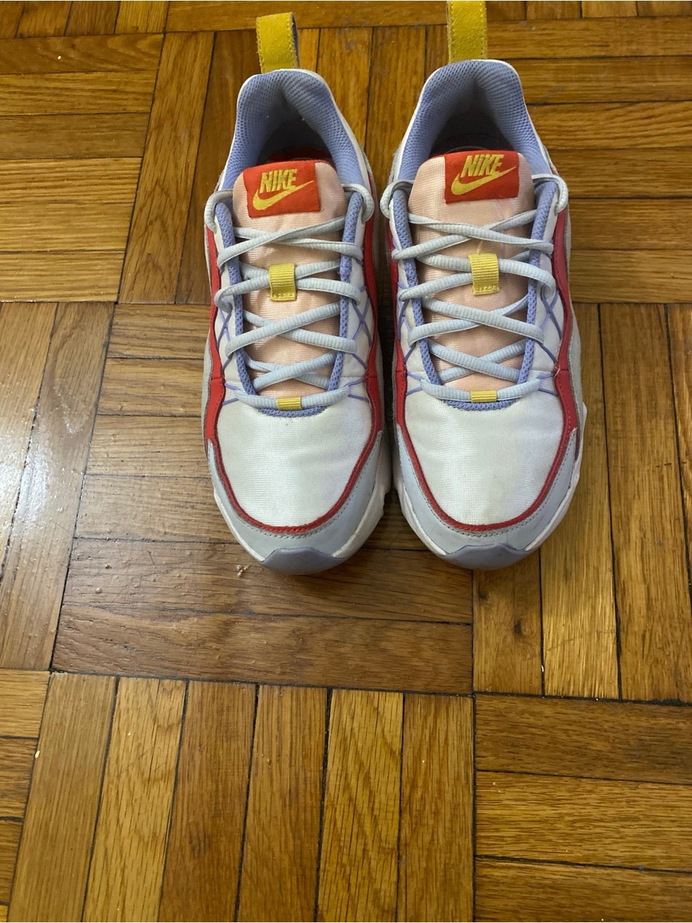 Nike Women Colorblock Sneakers - White, Red & Yellow Accents